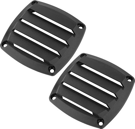 Almencla 2pack 3 Inch Louvered Vents Boat Marine Hull Air Vent Grill Cover