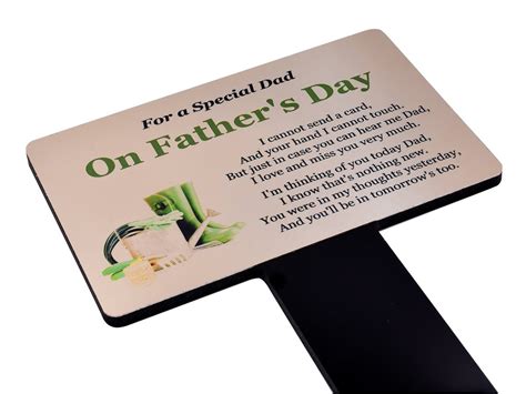 New For A Special Dad On Fathers Day Memorial Plaque Etsy