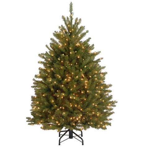 Home Accents Holiday 4.5 ft. Pre-Lit Potted Artificial ...