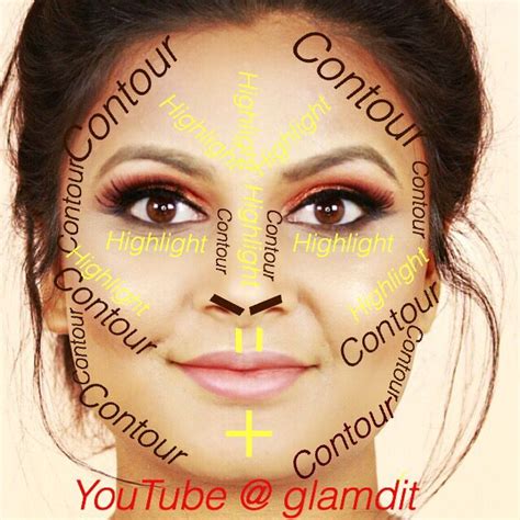 Contouring And Highlight Map For Round Faces Check My Tutorial Via