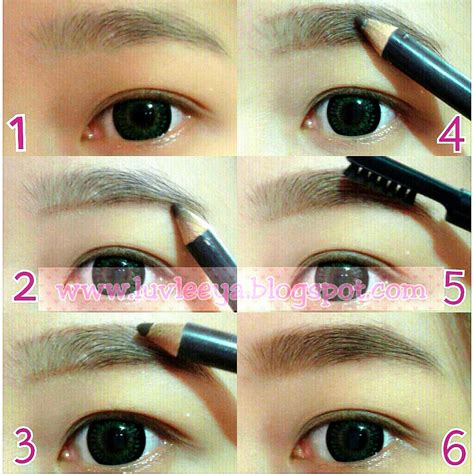 Leeyas Blog Simple And Easy Korean Straight Eyebrows Tutorial With