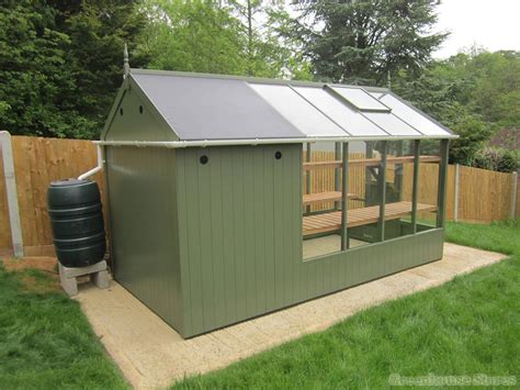 Swallow Kingfisher 6x8 Greenhouse 4ft Shed Combination Greenhouse