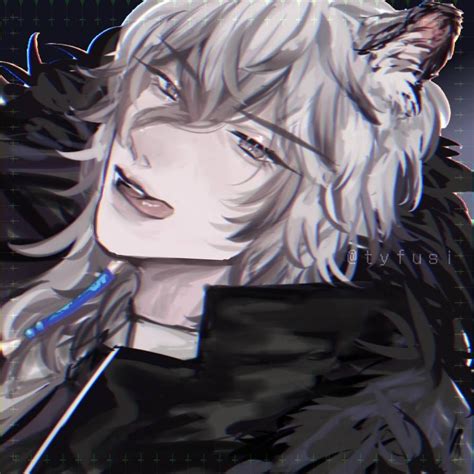 White Wolf Anime Boy Anime Werewolf Pack Anime Wolf Boy Black And