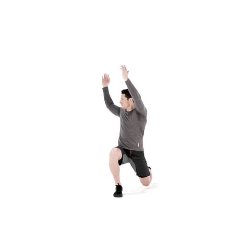 Overhead Lunge With Rotation Video Watch Proper Form Get Tips And More