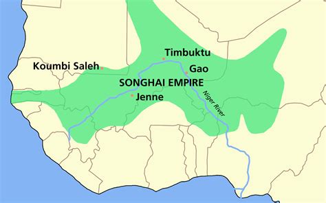 Ancient Songhai Empire Maps