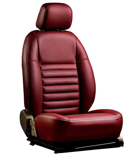 Ovion Red Art Leather Seat Covers Buy Ovion Red Art Leather Seat