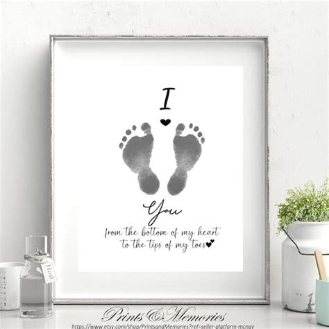 I Love You From The Bottom Of My Heart To The Tips Of My Toes Etsy
