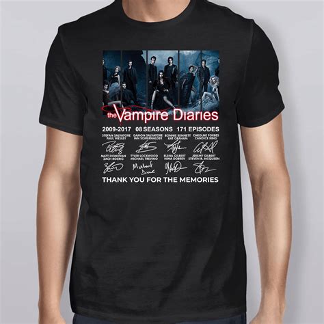 The Vampire Diaries 2009 2017 08 Seasons 171 Episodes Signature T Shirt