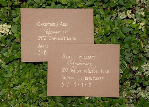 Custom Handwritten Wedding Calligraphy Envelope Addressing Place Cards