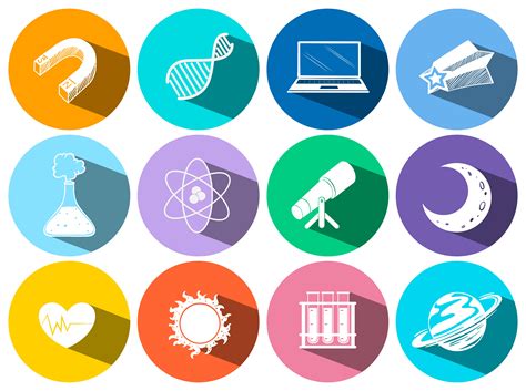 Science And Technology Icons 455207 Vector Art At Vecteezy