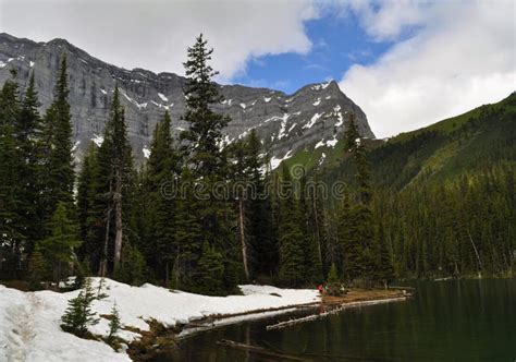 Canadian Nature Kananaskis Mountain Lake Stock Photo Image Of