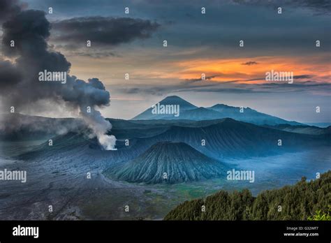 Mount Bromo Volcano East Java Indonesia Stock Photo Alamy