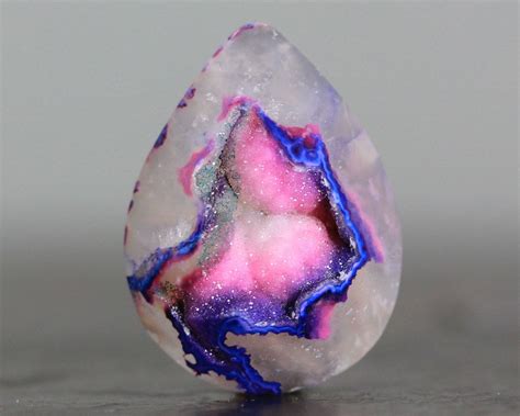 Pink And Blue Drusy Cab Crystals Minerals And Gemstones Crystals