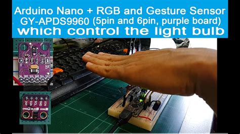 Arduino Rgb And Gesture Sensor Apds Pin Pin Purple Board