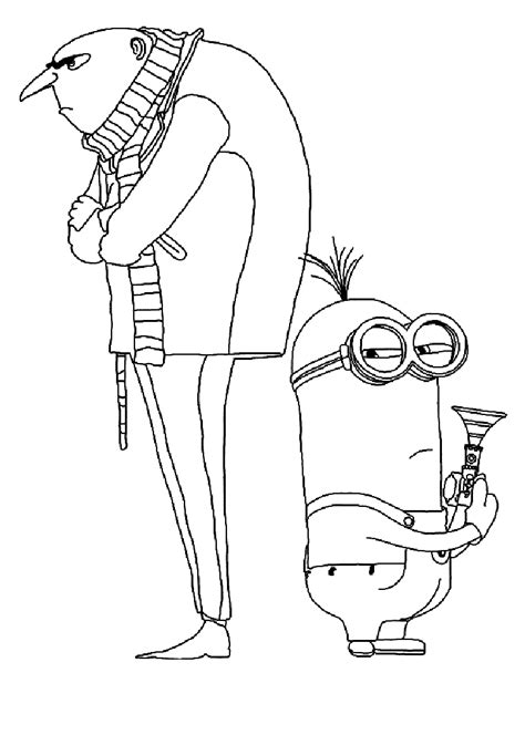 Despicable Me Free Printable Coloring Pages For Kids