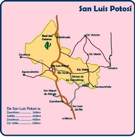 Mapa De San Luis Potosi Con Nombres Y Division Politica Imagui