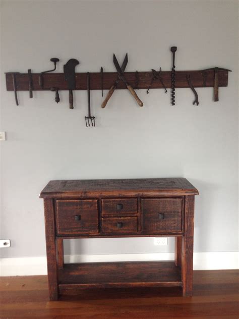 Old Tools Repurposed As Art Decor Home Decor Entryway Tables