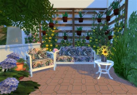 Ibiza Terrace Mediterranean Style By Mary Jimenez At Pqsims4 Sims 4