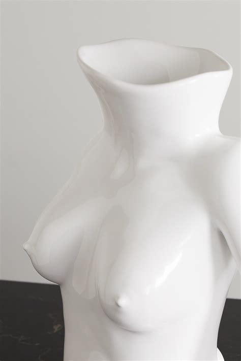 White Jugs Jug Ceramic Vase Anissa Kermiche Net A Porter