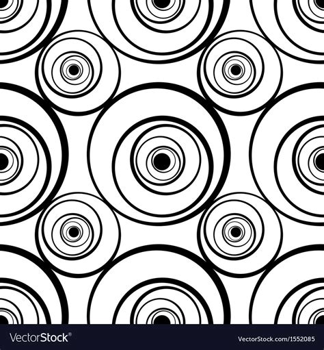 Seamless Pattern With Circles Royalty Free Vector Image