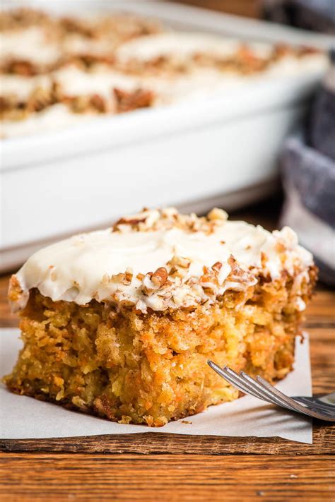 This cake is so rich, moist and most of all delicious i just had to write one. Super Moist Carrot Sheet Cake | RecipeLion.com