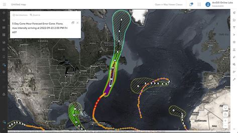 Map In A Minute Map A Hurricane Using Arcgis Online And Arcgis Living