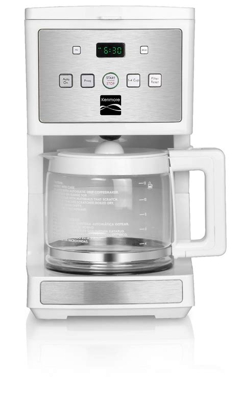 Turn off or unplug the unit, and. Kenmore 12-Cup Programmable Coffee Maker, White ...