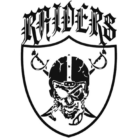 Oakland Raiders Logo Outline