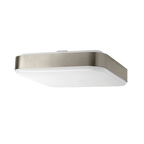 An incredible way to find out a ton of. Hampton Bay 14 in. 1-Light Brushed Nickel LED Square ...