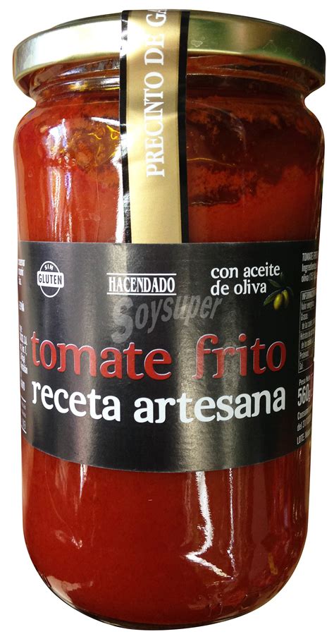 Hacendado Tomate Frito Aceite Oliva Receta Artesana Tarro G