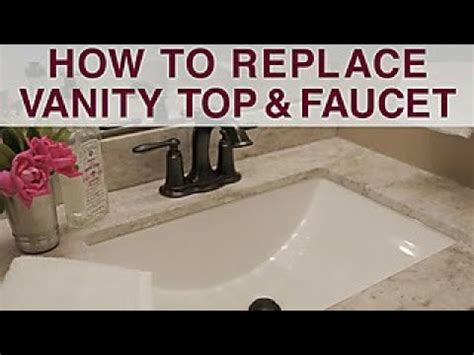 A new vanity is an easy bathroom makeover. Replace Vanity Top and Faucet - DIY Network - Monkey Viral