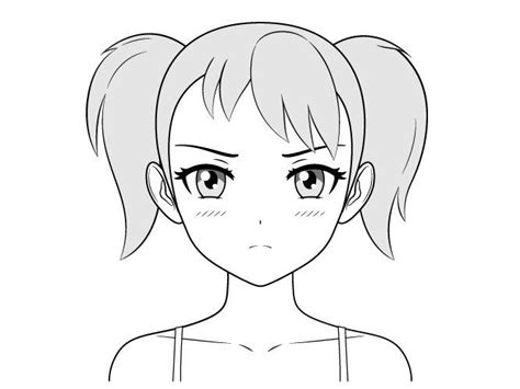Anime Face Drawing Girl Face Drawing Anime Character Drawing Drawing