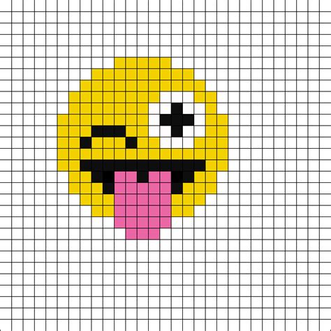 Pixel Art Facile Smiley Petit Comment Dessiner Un Smiley Avec Les Images