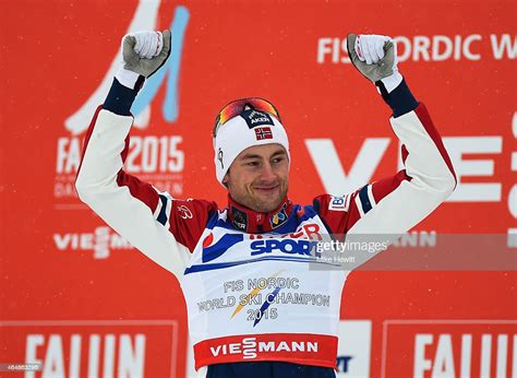 Petter Jr Northug Of Norway Celebrates Winning The Gold Medal During