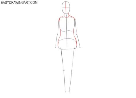 Woman Body Drawing Easy An Easy Anime Body Proportions Tutorial