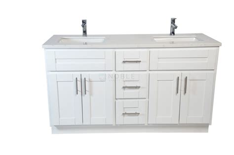 Guest bathrooms and master bathrooms can often benefit from the double cabinet as these are shared spaces, and in our showroom, you'll find the right. Ghazania Collection: White 60-inch Double Sink Vanity ...