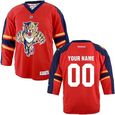 Reebok Florida Panthers Infant Replica Home Custom Jersey Red