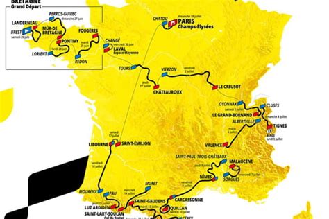 Le tour de france 2021 de cyclisme s'élance ce samedi 26 juin. Tour de France 2021 : carte, dates des étapes... Les infos ...