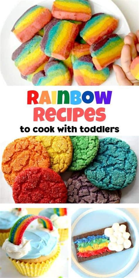 Delicious Rainbow Recipes For Cooking With Toddlers And Preschoolers In