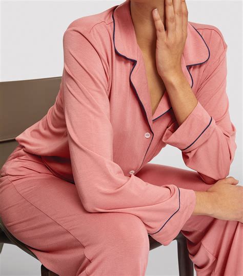 Eberjey Pink Gisele Long Pyjama Set Harrods Uk