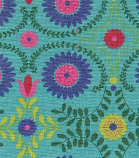 Fill any size or shape with cute floral patterns.then resize, rotate and adjust as much as you like! Latin Fabric- Turquoise Floral Home Decor at Joann.com ...