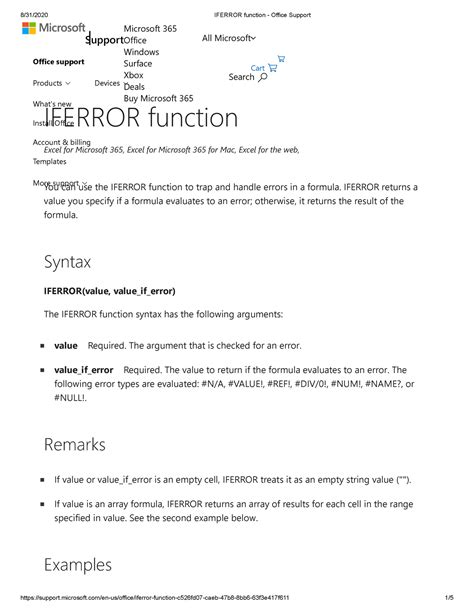 Iferror Function Office Support Office Support Whats New Install