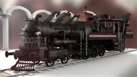 Train Steampunk Obj
