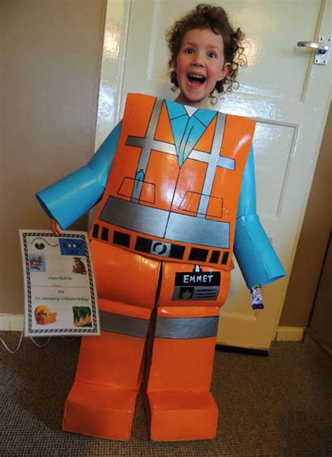 Dad Makes Daughter Incredible Life Sized Lego Man Costume Daily Star