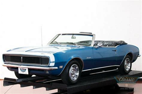 1968 Chevrolet Camaro Rs 327 V8 2 Speed Automatic Convertible Blue