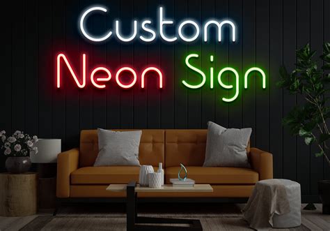 Custom Neon Sign Business Logo Led Light Up Neon Sign Office Etsy