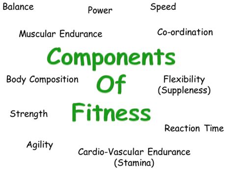 Components Of Fitness Powerpoint Teaching Resources