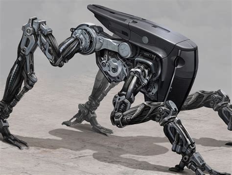 Jim Martin Concept Art Mech Bot With Four Legs