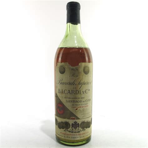 Bacardi Superior Cuban Rum Circa 1940s Whisky Auctioneer