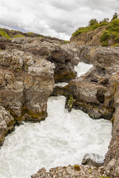 Hvita River Husafell Iceland Stock Photo Image Of Terrain